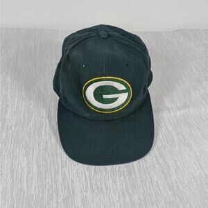 Vintage Anco Green Bay Packer Snapback Baseball Hat Green Classic